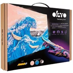 cumpără Set de creație Okto 10004 Tablou 3D cu plastilină ușoară 30x40сm, Marele val de la Kanagawa în Chișinău 