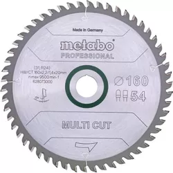 cumpără Disc de tăiere Metabo 628073000 Panza ferastrau circular Multi CUT universal HW/CT 160x20, 54Z în Chișinău 