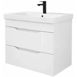 купить Шкаф под умывальник Mashtab 11435 Print cu 2 sertare 60cm Alb в Кишинёве 