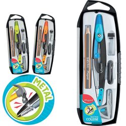 Set geometric compas MAPED Metal Open, 5 piese