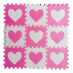 cumpără Covoraș de joacă Essa HK029 Covoraș-puzzle educativ Inimioare, 9elem în Chișinău 