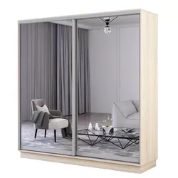 cumpără Dulap Mobildor-Lux Fox uși glisante din oglinzi (210x60x210H cm) Sonoma în Chișinău 