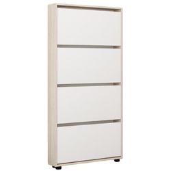 купить Полка для обуви Mobildor-Lux Leo Slim 50x16x164H cm Sonoma/White в Кишинёве 