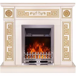 купить Камин электрический ArtFlame Versailles & Galileo silver, 1020x1100x300 mm, Fildeş в Кишинёве 