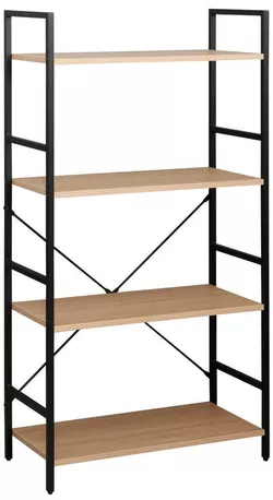 cumpără Raft de birou Deco Columbus 4 nivele (63x30x124H) Oak/Black în Chișinău 