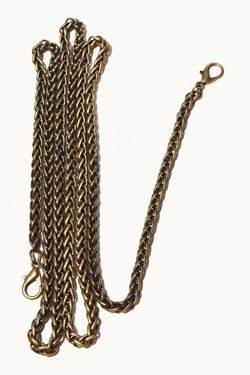 Lanț cu carabine pentru poșete, 120 cm / bronz