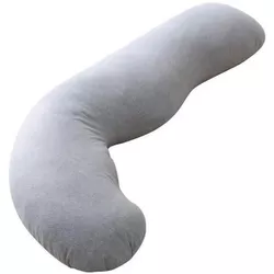 cumpără Pernă pentru gravide și mame care alăptează Momcozy PP001-FG00NB-A Jersey Fabric Light Grey în Chișinău 