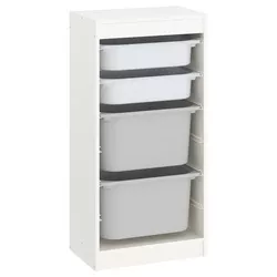 купить Короб для хранения Ikea Trofast 46x30x94 White/Grey в Кишинёве 