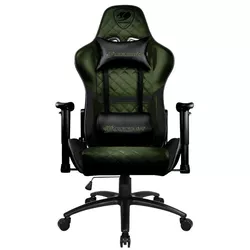 Gaming Chair Cougar ARMOR ONE X Black/Green, User max load up to 120kg / height 145-180cm