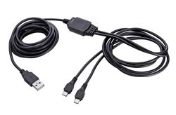 купить Аксессуар для игровых приставок Trust GXT222 Duo Charge cable PS4 в Кишинёве 