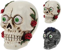cumpără Decor Promstore 42489 Suvenir LED Halloween Craniu cu flori 15x9x14cm în Chișinău 