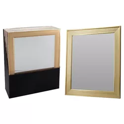 купить Зеркало для ванной Promstore 56400 Oglinda de perete 60x50x2.2cm, rama aurie в Кишинёве 