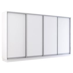 cumpără Dulap Mobildor-Lux Fox uși glisante din PAL (390x60x210H cm) Alb în Chișinău 