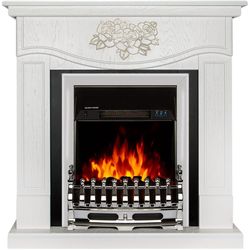 купить Камин электрический ArtFlame Auren & Galileo Silver, 950x930x270mm, Alb в Кишинёве 