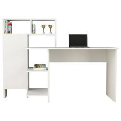 cumpără Masă de birou Trendy Bugra, Alb, 136x112x60cm în Chișinău 