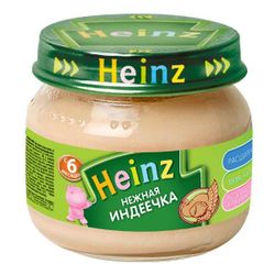Heinz пюре нежная индеечка 6+мес. 80г