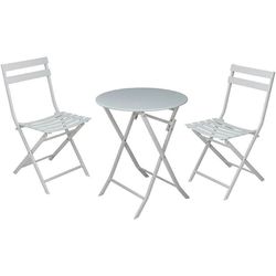 cumpără Mobilier pentru grădină Promstore 57408 Set mobilier 3 unitati: masa + 2 scaune, alb în Chișinău 