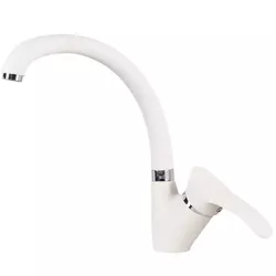 cumpără Bateria bucătărie Sandy 49014 Ergo pipa F alb mat în Chișinău 