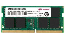 32GB DDR4-  3200MHz  SODIMM  Transcend PC25600, CL22, 260pin DIMM 1.2V