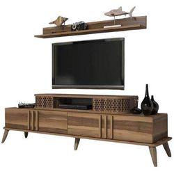 cumpără Comodă TV Trendy Eylul, Nuc 168x51x39cm în Chișinău 