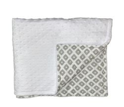 Плед утепленный плюшевый HB (100x80 см) Grey Dot