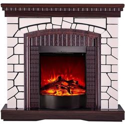 купить Камин электрический ArtFlame Natali & Corsica, 1058x1100x300 mm, Alb в Кишинёве 