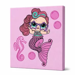 cumpără Tablou pe numere Ideyka (KHO6266) L.O.L. Surprise! Mermaids Waves, 40х40 în Chișinău 