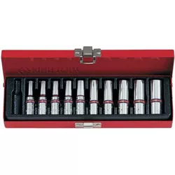 купить Набор головок, бит, насадок King Tony 2510SR набор 1/4" торцевых головок глубоких, дюймовые 6 гран., 10 пр. в Кишинёве 