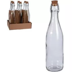 купить Бутылочка для воды Excellent Houseware 41744 Бутылка 500ml, H27cm, с пробкой в Кишинёве 