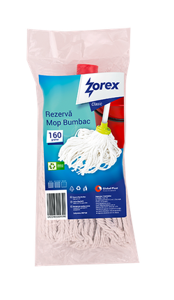 Запасная швабра из хлопка Zorex Clasic, 160 grame
