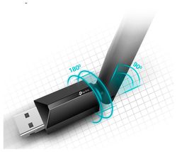 USB2.0 High Gain Wireless AC Dual Band LAN Adapter TP-LINK "Archer T2U Plus", 600Mbps