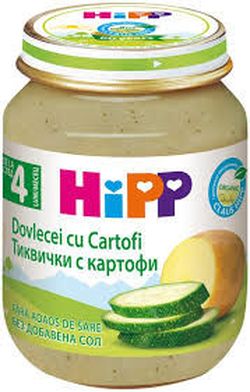 Hipp пюре цукини и картофель, 5+мес. 125г