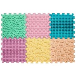 cumpără Covoraș de joacă Ortek 13243 Covoras masaj picioare - Pastel Mix 12740 (6 buc) în Chișinău 