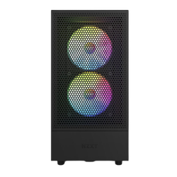 Case ATX NZXT H5 Flow RGB, 1xUSB 3.2, 1xType-C, 2x120mm & 2x140mm, Tempered Glass,Mesh Freont,Black