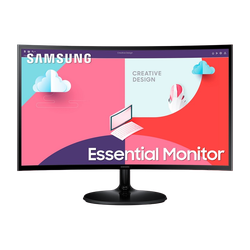 23.5" SAMSUNG S24C360E. Black, Curved-VA, 1920x1080, 75Hz, FreeSync, 4ms,250cd,MegaDCR,D-Sub+HDMI