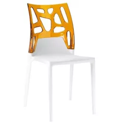 купить Стул Papatya Ego-Rock - back orange / seat white в Кишинёве 