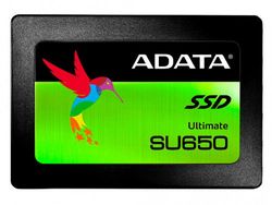 2.5" SATA SSD  480GB   ADATA Ultimate SU650 [R/W:520/450MB/s, 40K/75K IOPS, MK/SMI, 3D-NAND TLC]