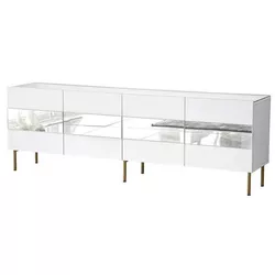cumpără Comodă TV Trendy Leon, alb, auriu în Chișinău 