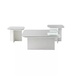 cumpără Măsuţă cafea Trendy Jazz, alb, set în Chișinău 