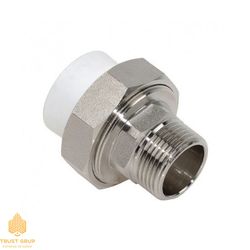 Американка прямая П 25x1/2" белая ППР (50/200)