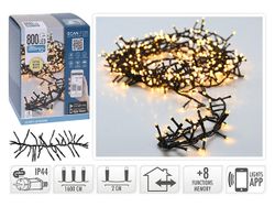 Огни новогодние "Нить" 800LED т-бел 16m, управл-интернет, 8р