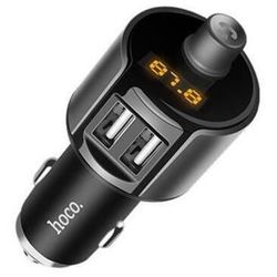 cumpără Modulator MP3 FM Hoco Transmitter Bluetooth E19 Smart, Black în Chișinău 