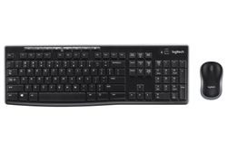 Wireless Keyboard & Mouse Logitech MK270, Multimedia, Spill-resistant, 2xAAA/1xAA, Black
