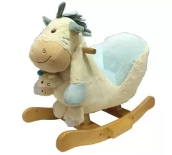 купить Детское кресло-качалка Time Leader JR2565 Pony with puppet, blue в Кишинёве 