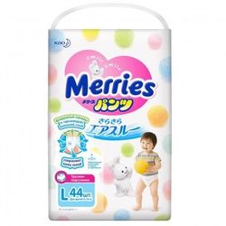 Merries трусики L, 9-14кг. 44шт