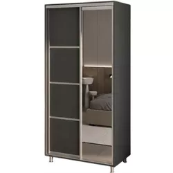 cumpără Dulap my-STYLE C10H1T06AM02-U21, 100x210, антрацит în Chișinău 