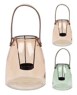 купить Свеча H&S 37001 Sfesnic din sticla cu maner si suport lumanare 13x15сm (in sortiment) в Кишинёве 