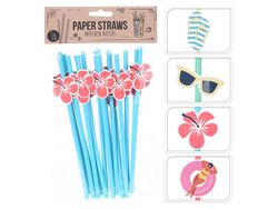 Set paie pentru cocktail din hartie "Capri" 16buc, 20cm