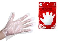 Перчатки хозяйственные 100шт 40gr, полиэтилен