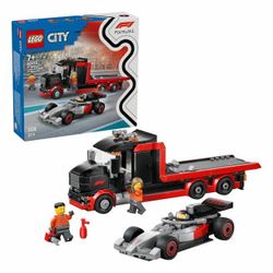 купить Конструктор Lego 60493 City: Camion demonstrativ F1 cu o mașină de curse Audi F1 в Кишинёве 
